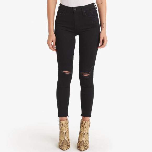 MOTHER Looker Ankle Fray - Picture 1 of 10